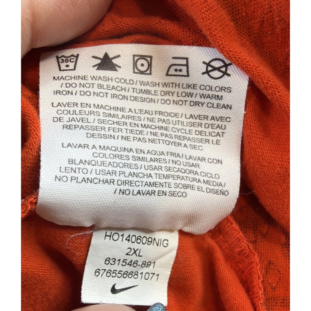 Nike KD Kevin Durant Bow Tie Basketball T-Shirt Orange Men's XXL - Picture 6 of 8